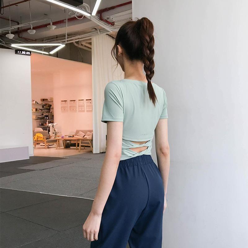 Yoga Outfit Women T-Shirts Workout Clothes Slimming Short-Sleeved Tights Gym Sportswear Sexy Breathable Quick-Drying Thin Tops Cropped
Yoga Outfit Women T-Shirts Workout Clothes Slimming Short-Sleeved Tights Gym Sportswear Sexy Breathable Quick-Drying Thin Tops Cropped