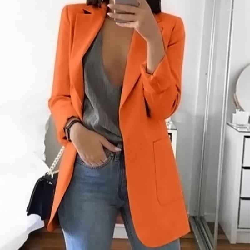 Women's Suits Formal Suit Jacket Long Sleeve Coat For Women Slim Cardigan Solid Open Front Pockets Elegant Lapel Temperament Jackets, 02
Women's Suits Formal Suit Jacket Long Sleeve Coat For Women Slim Cardigan Solid Open Front Pockets Elegant Lapel Temperament Jackets, 02