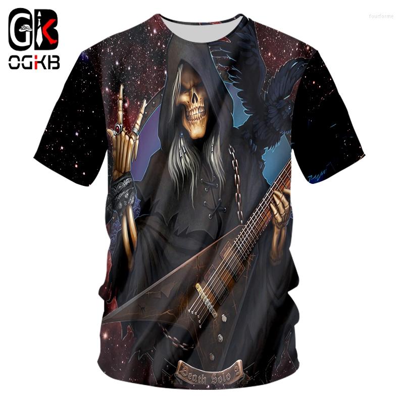 Men's T Shirts OGKB Summer Men's 3d Print Guitar Skull Shirt Sleeve Gothic Round Neck Casual T-shirt Unisex Tee
Men's T Shirts OGKB Summer Men's 3d Print Guitar Skull Shirt Sleeve Gothic Round Neck Casual T-shirt Unisex Tee