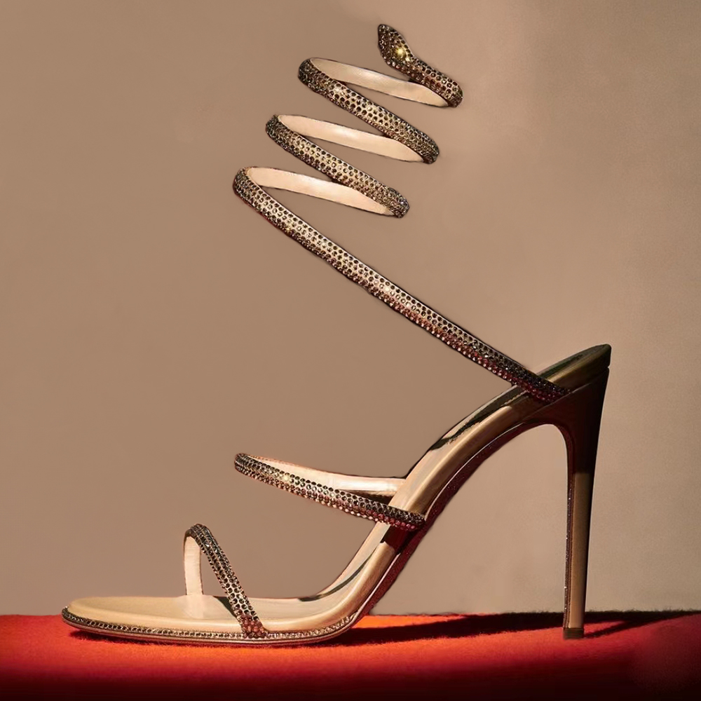 Snake Strass stiletto sandals Rene Caovilla Cleo Stiletto With Rhinestones 95mm Crystal Pink EveningSandals Ankle Wraparound Luxury Designer Party Dress shoes
Snake Strass stiletto sandals Rene Caovilla Cleo Stiletto With Rhinestones 95mm Crystal Pink EveningSandals Ankle Wraparound Luxury Designer Party Dress shoes