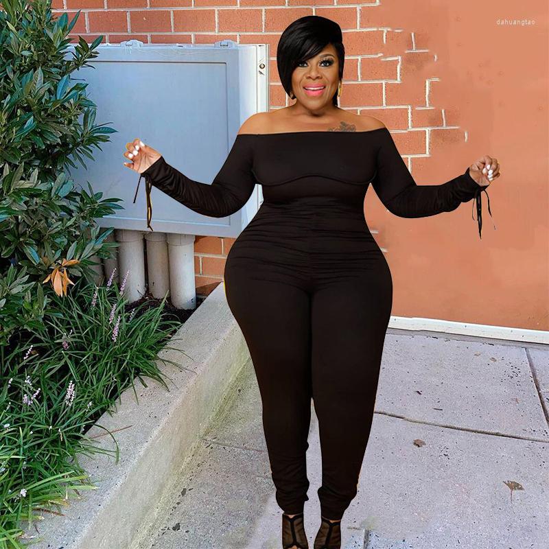 Pants Jumpsuit Plus Size Women Bodycon Sexy One Piece Outfits Fall Long Sleeve Off The Shoulder Wholesale Drop, Black
Pants Jumpsuit Plus Size Women Bodycon Sexy One Piece Outfits Fall Long Sleeve Off The Shoulder Wholesale Drop, Black