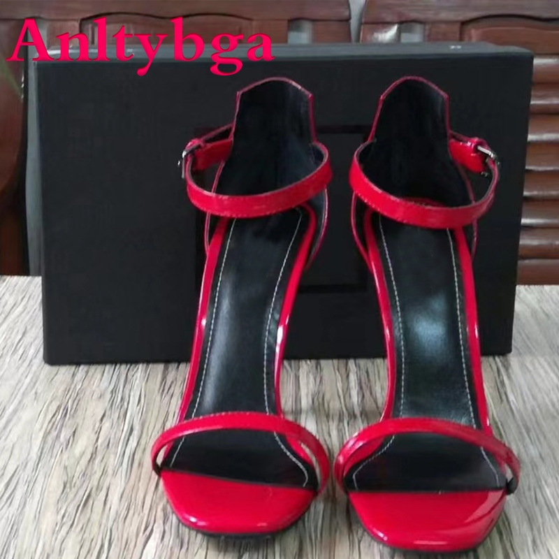 Women's summer high-heeled sandals, black patent leather material, simple belt design, gold heel, open-toe shoes, White & black heel 8cm
Women's summer high-heeled sandals, black patent leather material, simple belt design, gold heel, open-toe shoes, White & black heel 8cm