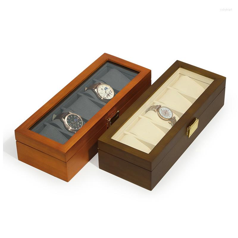 Watch Boxes Wooden Box Famous Storage Exquisite Packaging Display Gift Can Hold 5 Watches
Watch Boxes Wooden Box Famous Storage Exquisite Packaging Display Gift Can Hold 5 Watches