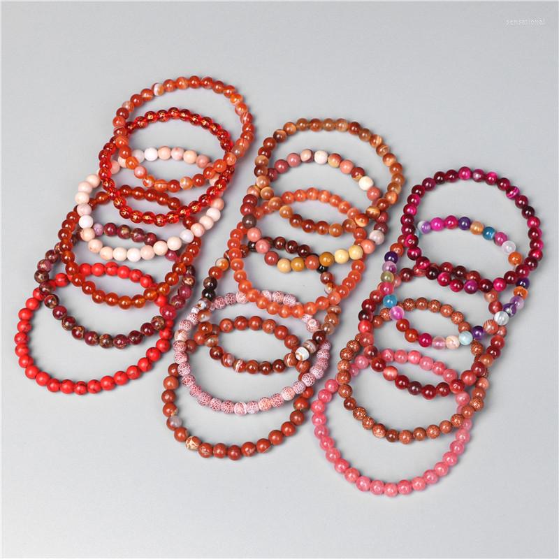 Strand Red Agates Bracelet Natural Stone Beads Classic Healing Fashion Jewelry For Men Women Wholesale 8mm
Strand Red Agates Bracelet Natural Stone Beads Classic Healing Fashion Jewelry For Men Women Wholesale 8mm