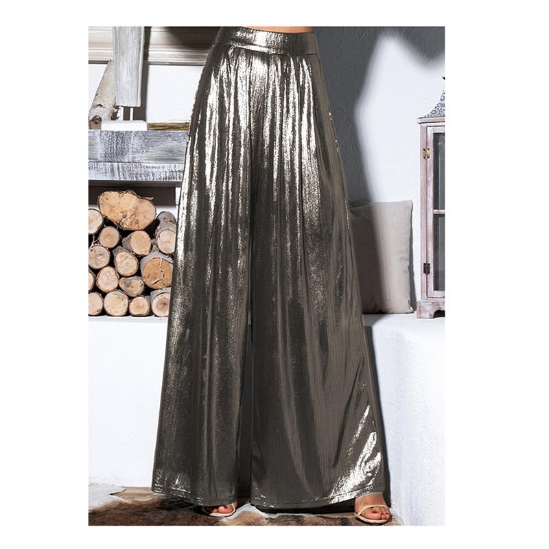 Women' Pants & Capris Plus Size Fashion Summer Ladies Loose Metallic High Waist Pleated Wide Legs Trousers Glitter Casual Street Long, Black
Women' Pants & Capris Plus Size Fashion Summer Ladies Loose Metallic High Waist Pleated Wide Legs Trousers Glitter Casual Street Long, Black