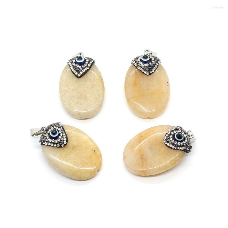 Pendant Necklaces 1pc Oval Shaped Natural Semi-precious Stone Pendants White With Rhinestone Beads DIY For Making Necklace Earring 25x39mm
Pendant Necklaces 1pc Oval Shaped Natural Semi-precious Stone Pendants White With Rhinestone Beads DIY For Making Necklace Earring 25x39mm