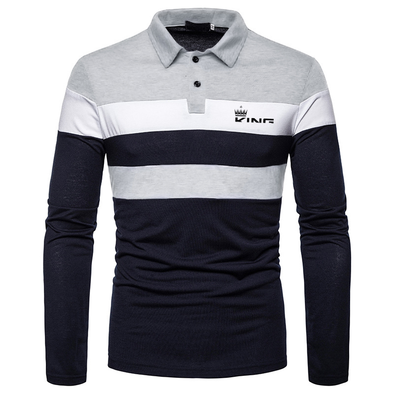 Men's Polos Men Polo Men Shirt Long Sleeve Polo Shirt Contrast Color Polo Clothing Four Seasons Streetwear Casual Fashion Men Tops 230217, Gray nvay
Men's Polos Men Polo Men Shirt Long Sleeve Polo Shirt Contrast Color Polo Clothing Four Seasons Streetwear Casual Fashion Men Tops 230217, Gray nvay
