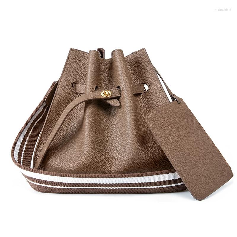 Evening Bags Luxury Women Genuine Leather Bucket Bag High Quality Female Shoulder Brand Designers Handbags Lady Double Size Totes, Beige
Evening Bags Luxury Women Genuine Leather Bucket Bag High Quality Female Shoulder Brand Designers Handbags Lady Double Size Totes, Beige