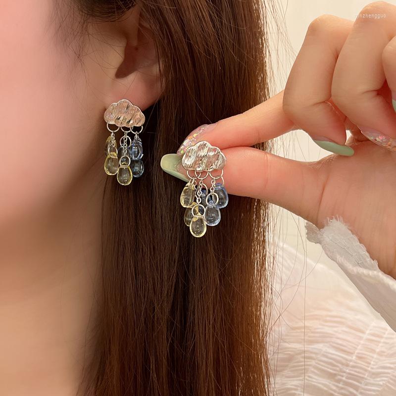 Stud Earrings Japanese And Korean Beautiful Water Drop Tassel Creative Design Cloud Ins Wind
Stud Earrings Japanese And Korean Beautiful Water Drop Tassel Creative Design Cloud Ins Wind
