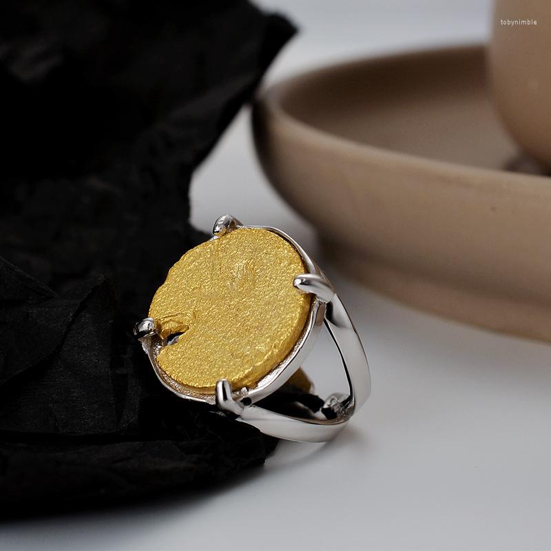 Cluster Rings European Personality S925 Sterling Silver Burned Wrinkle Texture Ring Female Ins Cold Wind Two-color Open Index Finger
Cluster Rings European Personality S925 Sterling Silver Burned Wrinkle Texture Ring Female Ins Cold Wind Two-color Open Index Finger