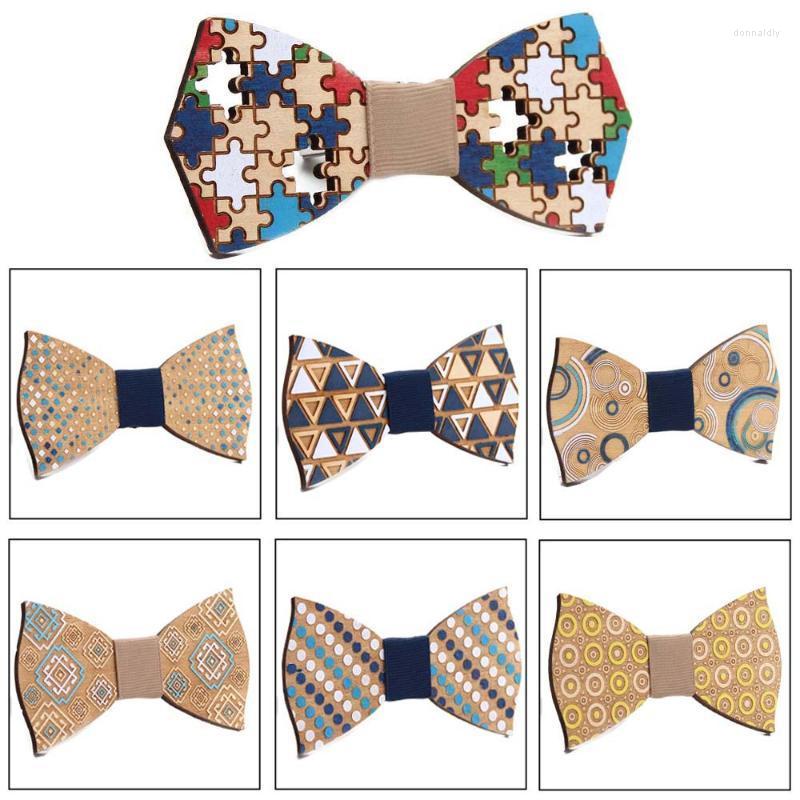 Bow Ties Hand Drawn Puzzle Tie Wood Color European And American Men's Bowties Butterfly Donn22
Bow Ties Hand Drawn Puzzle Tie Wood Color European And American Men's Bowties Butterfly Donn22