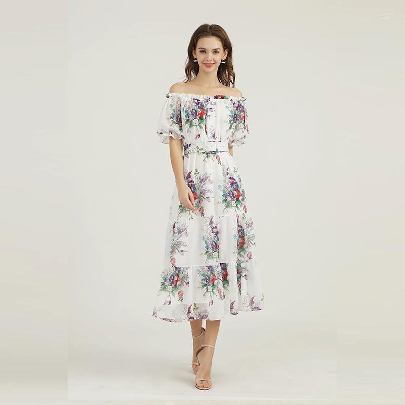 Party Dresses Meyyithun Woman Clothing Summer White Printed Slash Neck Women Dress 211201Z01
Party Dresses Meyyithun Woman Clothing Summer White Printed Slash Neck Women Dress 211201Z01