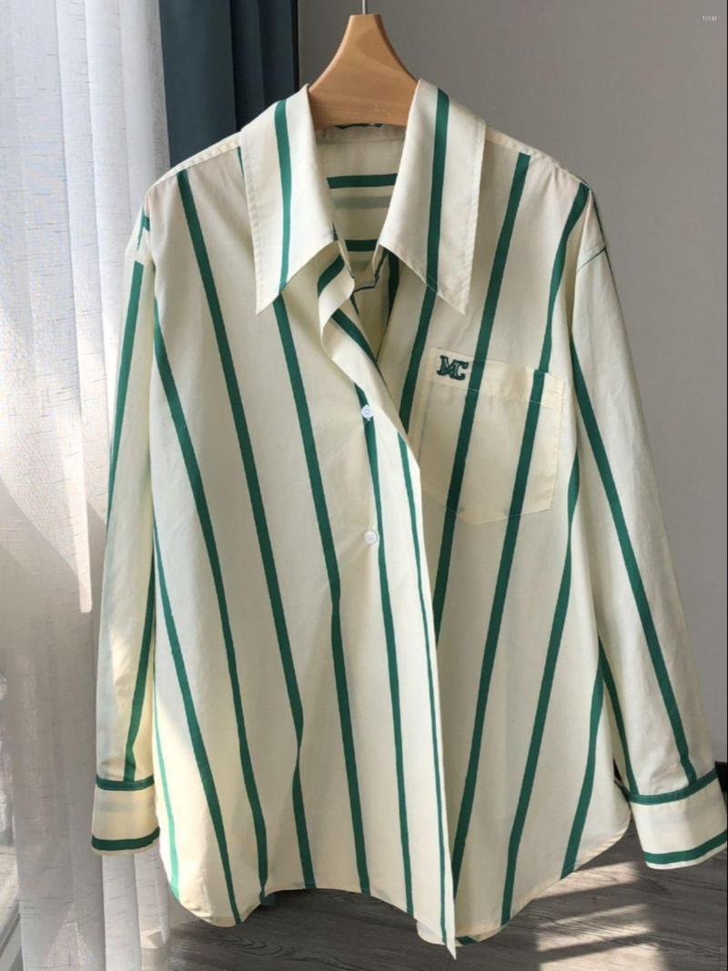 Women's Blouses Women Slanted Placket Design Cotton Loose Top Long Sleeve Stripes Letter Embroidery Ladies Shirt, Blouse
Women's Blouses Women Slanted Placket Design Cotton Loose Top Long Sleeve Stripes Letter Embroidery Ladies Shirt, Blouse