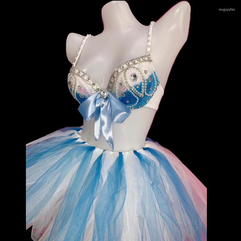 Stage Wear Sexy Crystals Pearls Bra Bubble Skirt Dance Outfits Women DJ Singer Nightclub Costume Bar Club Party Show Performance, Picture shown
Stage Wear Sexy Crystals Pearls Bra Bubble Skirt Dance Outfits Women DJ Singer Nightclub Costume Bar Club Party Show Performance, Picture shown
