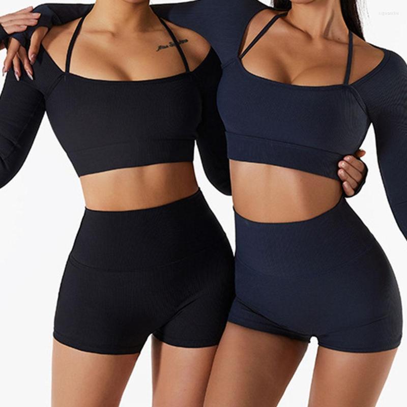 Active Sets SVOKOR 2PCS Thread Yoga Set Women Seamless Fitness Outfit Running Crop Top Simple Bra With Pad Workout Activewear, Blue bra set 1
Active Sets SVOKOR 2PCS Thread Yoga Set Women Seamless Fitness Outfit Running Crop Top Simple Bra With Pad Workout Activewear, Blue bra set 1