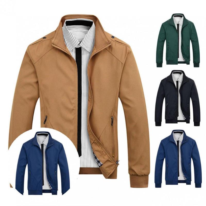Men's Jackets Stand Collar Great Comfortable Men Jacket Shoulder Strap Spring Coat Simple For Daily Wear, Blue
Men's Jackets Stand Collar Great Comfortable Men Jacket Shoulder Strap Spring Coat Simple For Daily Wear, Blue