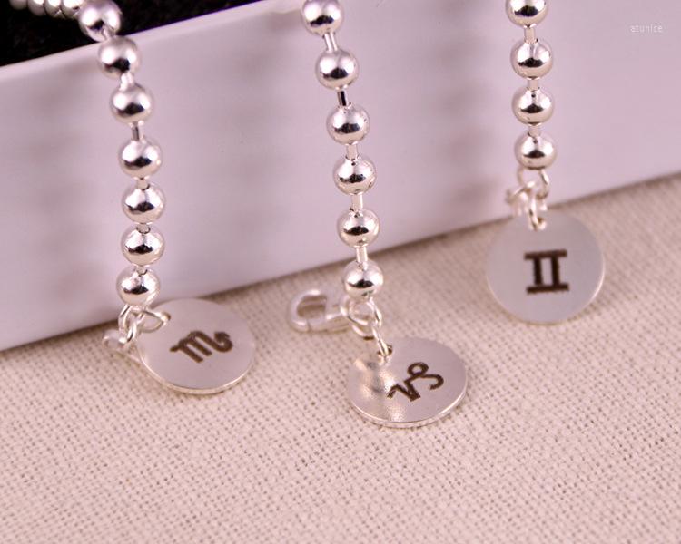 Chains Authentic S925 Sterling Silver Twelve Constellations Beads Bracelet Male And Female Couple Jewelry
Chains Authentic S925 Sterling Silver Twelve Constellations Beads Bracelet Male And Female Couple Jewelry