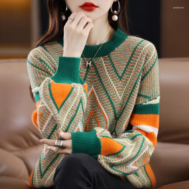 Women's Sweaters 22 Autumn Winter Cashmere Sweater Women Round Neck Pullover Bubble Sleeve Diamond Pattern Fashion Pure Wool Knitted, Green
Women's Sweaters 22 Autumn Winter Cashmere Sweater Women Round Neck Pullover Bubble Sleeve Diamond Pattern Fashion Pure Wool Knitted, Green