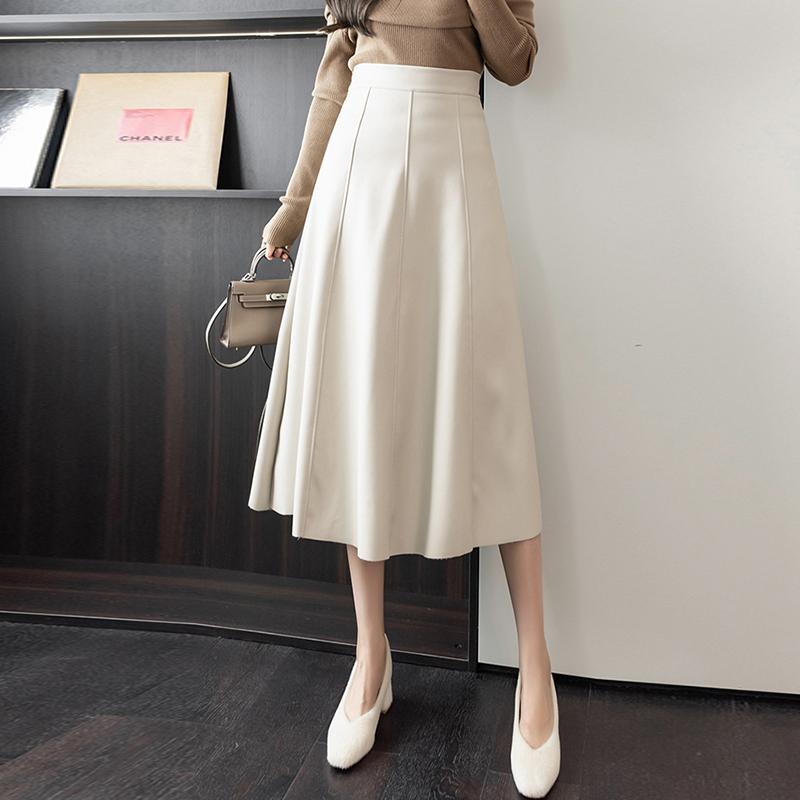 Skirts Women Leather Autumn PU Long Skirt 2023 Solid Office Lady Midi Elegant High-Waisted Party Bottoms, Brown
Skirts Women Leather Autumn PU Long Skirt 2023 Solid Office Lady Midi Elegant High-Waisted Party Bottoms, Brown