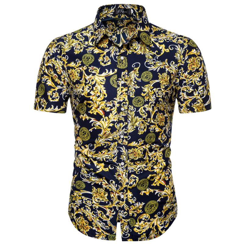 Men's Casual Shirts Summer Fashion Short-Sleeved Clothing Printed Shirt Slim Beach Turn-down CollarMen's, Dc08
Men's Casual Shirts Summer Fashion Short-Sleeved Clothing Printed Shirt Slim Beach Turn-down CollarMen's, Dc08