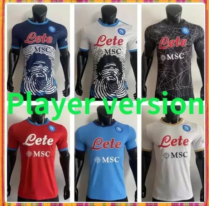 Player version 21 22 napoli soccer jersey home away 3rd 2021 2122 Naples ZIELINSKI Maradona INSIGNE MERTENS CALLEJON RPG football shirts