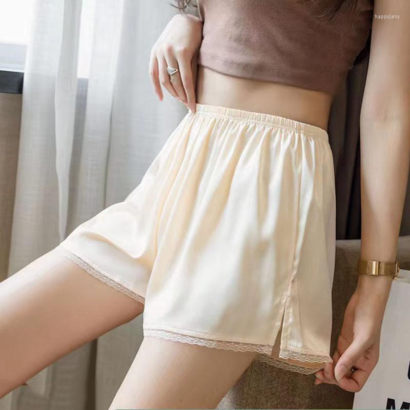 Women's Panties Women's Safety Pants Summer Fashion Satin Lace Split Shorts Anti-Emptied Under Skirt Soft Comfort Homewear Sleep Bottoms, White
Women's Panties Women's Safety Pants Summer Fashion Satin Lace Split Shorts Anti-Emptied Under Skirt Soft Comfort Homewear Sleep Bottoms, White