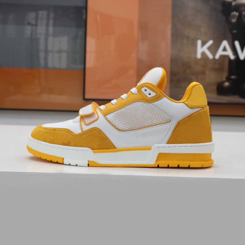 2023 Suede Calf Leather Shoes Designer Men Trainer Sneaker Women Top Leather Printing Embossed Grained Rubber Outdoor Runner Shoe 35-46 With Box NO268, 14
2023 Suede Calf Leather Shoes Designer Men Trainer Sneaker Women Top Leather Printing Embossed Grained Rubber Outdoor Runner Shoe 35-46 With Box NO268, 14