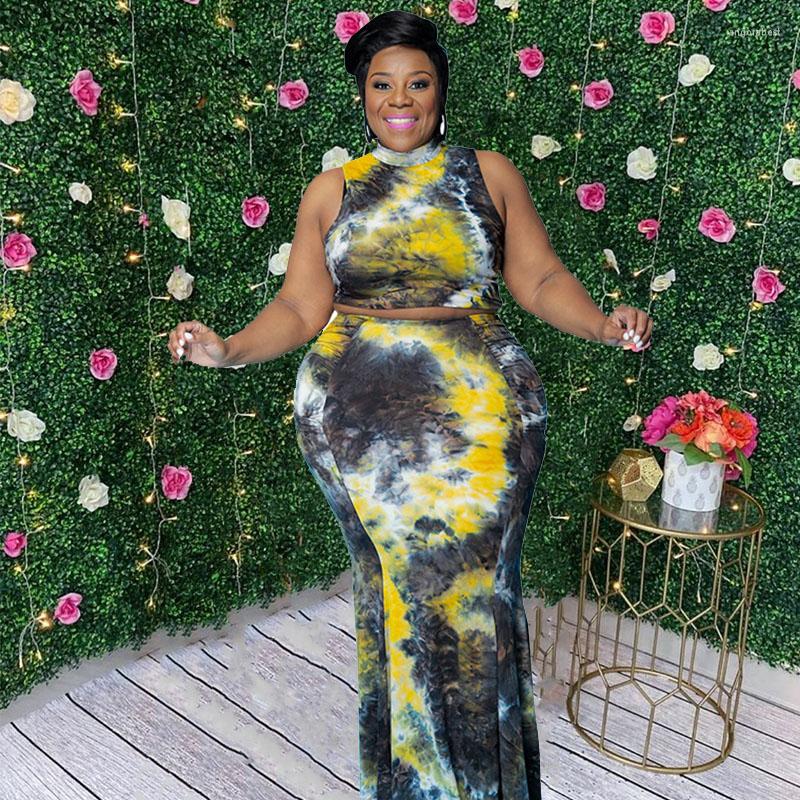 Tracksuits Plus Size Women Clothing Two Piece Set Streetwear Sleeveless Crop Tops And Dress Suits Tie Dye Outfits Wholesale Drop, Green
Tracksuits Plus Size Women Clothing Two Piece Set Streetwear Sleeveless Crop Tops And Dress Suits Tie Dye Outfits Wholesale Drop, Green