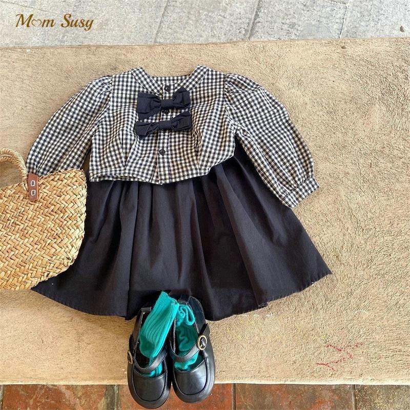 Clothing Sets Baby Girl Clothes Set Plaid Shirt Black Skirt 2PCS Infant Toddler Child Bow Checkered Suit Outfit 1-7Y
Clothing Sets Baby Girl Clothes Set Plaid Shirt Black Skirt 2PCS Infant Toddler Child Bow Checkered Suit Outfit 1-7Y