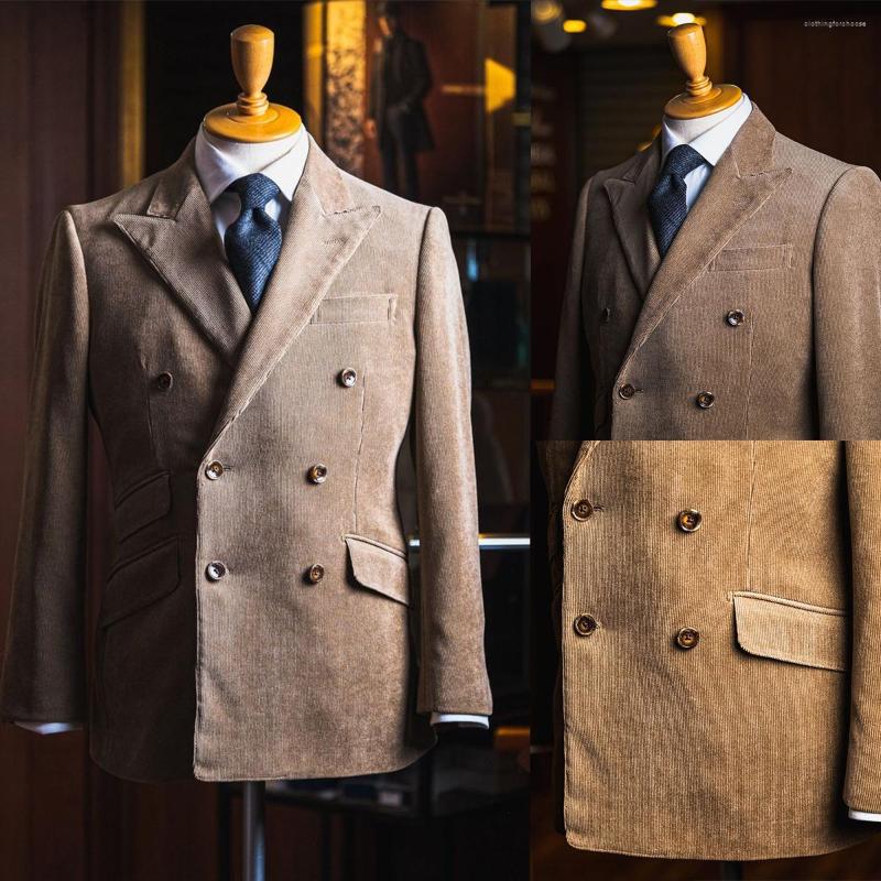 Men's Suits Corduroy Brown Men's One Piece Blazer Double Breasted Tuxedo Slim Fit Jacket Celebrity Wedding Formal Work Causal Tailored, Black
Men's Suits Corduroy Brown Men's One Piece Blazer Double Breasted Tuxedo Slim Fit Jacket Celebrity Wedding Formal Work Causal Tailored, Black