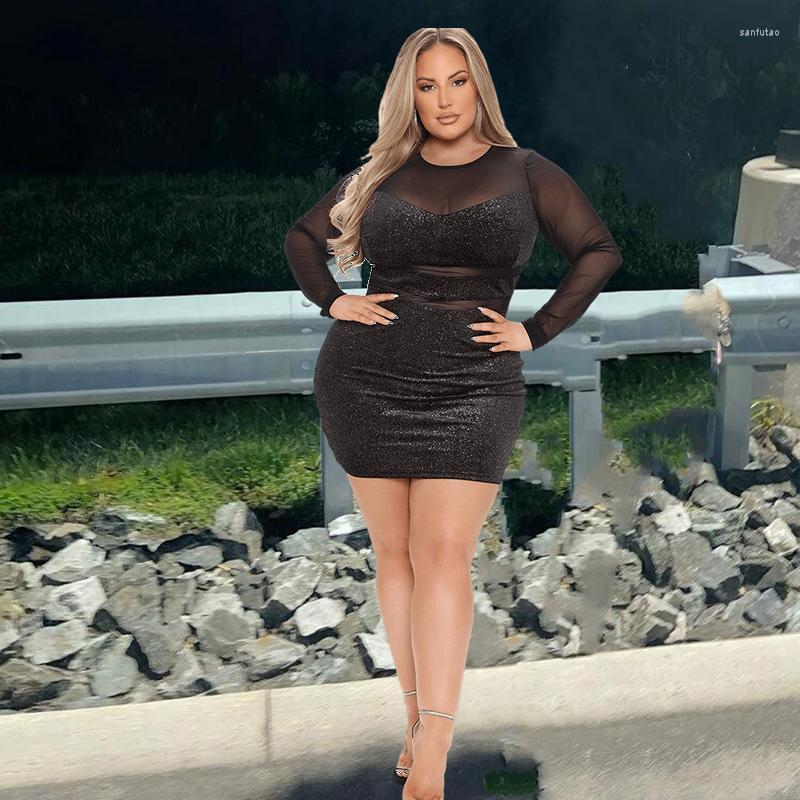 Plus Size Dresses Black Party Dress Women Ladies Sequin Neck Backless Mesh Sexy Bodycon Bandage Wholesale Drop
Plus Size Dresses Black Party Dress Women Ladies Sequin Neck Backless Mesh Sexy Bodycon Bandage Wholesale Drop