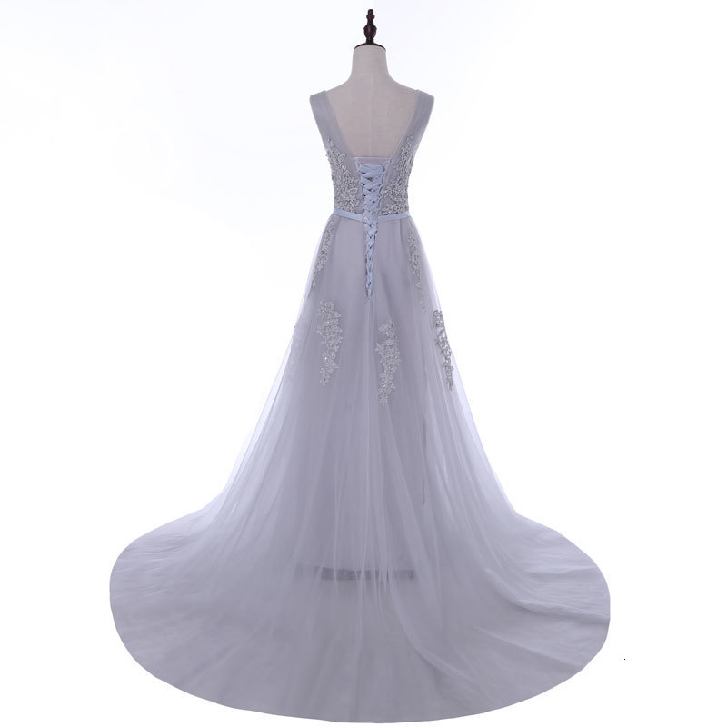 Party Dresses FADISTEE Vestido De Festa Sweet pink Lace V-neck Long Evening Dress Bride Party Sexy Backless beads pearls Prom Dresses lace-up 230217