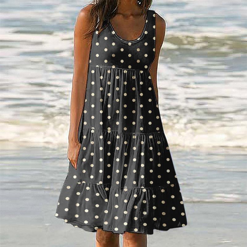 Casual Dresses Womens Spring Summer Daily Round Neck Sleeveless Printed Beach Resort For Teens A Line, Black
Casual Dresses Womens Spring Summer Daily Round Neck Sleeveless Printed Beach Resort For Teens A Line, Black