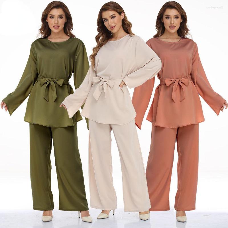 Ethnic Clothing Muslim Fashion Women Robe Suit Dubai Abaya Femme Two Piece Set Muslimischen Modest Turkish Pakistan Islamic 2023
Ethnic Clothing Muslim Fashion Women Robe Suit Dubai Abaya Femme Two Piece Set Muslimischen Modest Turkish Pakistan Islamic 2023