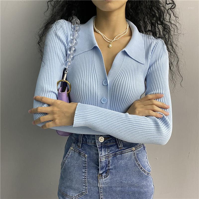 Women's Knits 2023 Autumn Fashion Single Breasted Polo Women T-Shirt Long Sleeve Rib Female Pullover Sweaters, Purple
Women's Knits 2023 Autumn Fashion Single Breasted Polo Women T-Shirt Long Sleeve Rib Female Pullover Sweaters, Purple