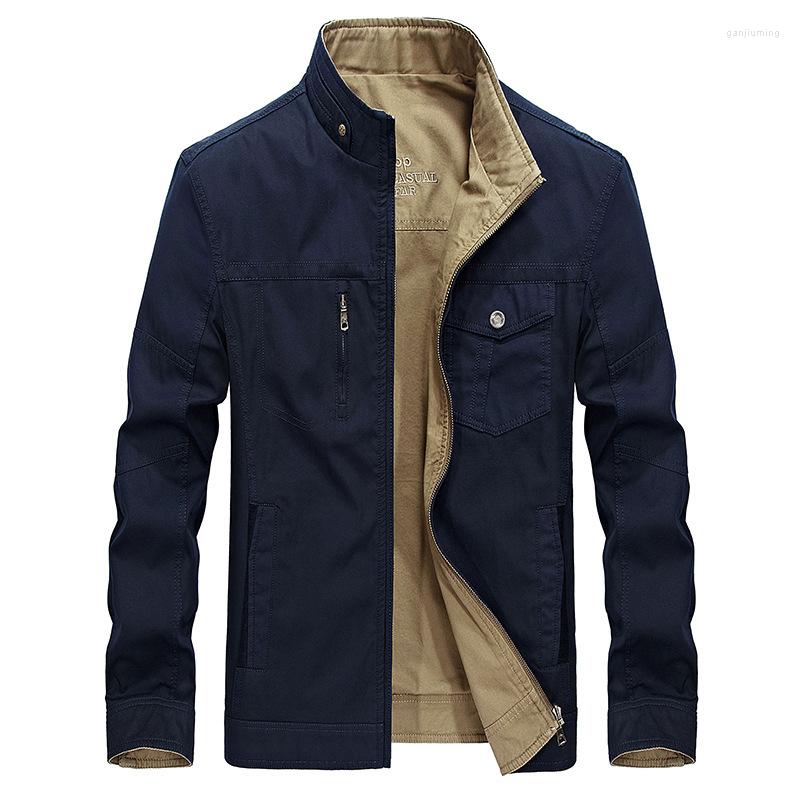 Men's Jackets Spring Autumn Jacket Men Double Sides Wear Pure Cotton Coat Male Stand Collar Military Clothing Big Size -5XL, Army green
Men's Jackets Spring Autumn Jacket Men Double Sides Wear Pure Cotton Coat Male Stand Collar Military Clothing Big Size -5XL, Army green