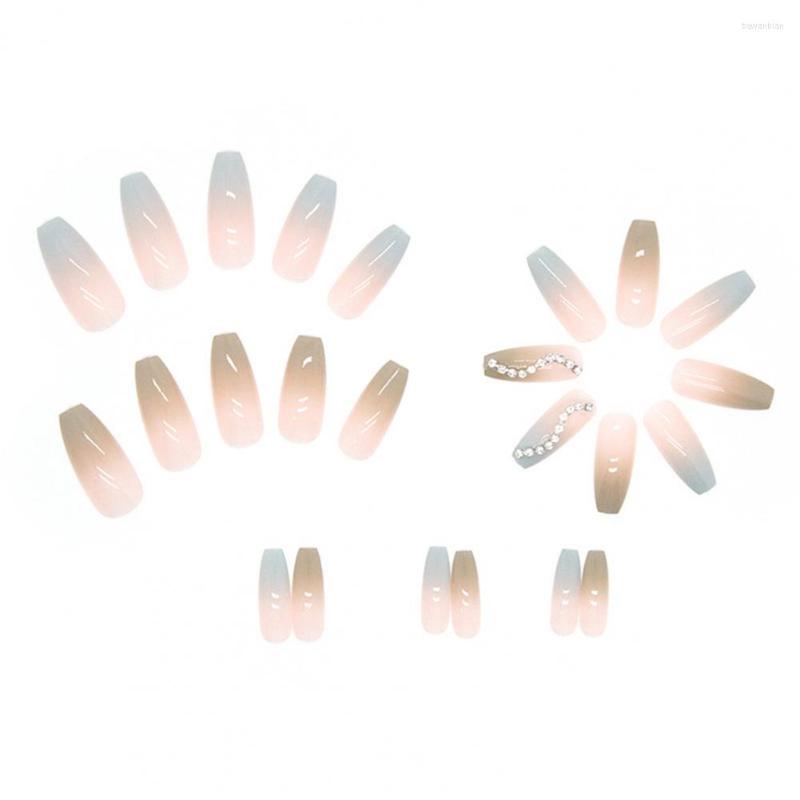 False Nails 24Pcs Fashion Two-colors Gradient Artificial Full Cover Decorative, Light blue
False Nails 24Pcs Fashion Two-colors Gradient Artificial Full Cover Decorative, Light blue