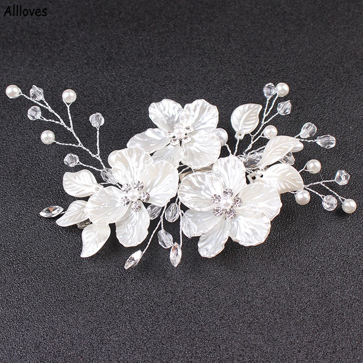 Trendy White Pearls Flower Bridal Headpieces Headwear Romantic Country Wedding Hair Accessories Hairpin Clips Women Headdress CL1860
Trendy White Pearls Flower Bridal Headpieces Headwear Romantic Country Wedding Hair Accessories Hairpin Clips Women Headdress CL1860