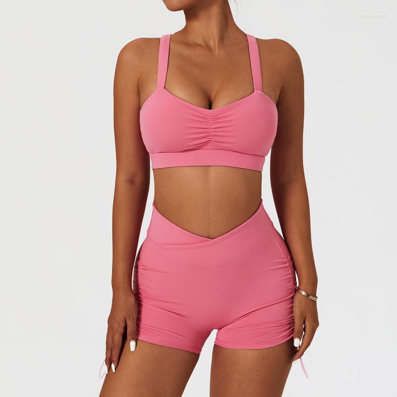 Active Sets Women Sexy Yoga Sportwear Set Female Workout Sports Beauty Back Bra High Waist Gym Shorts Quick Drying Tank Top Activewear Suit, Cream apricot
Active Sets Women Sexy Yoga Sportwear Set Female Workout Sports Beauty Back Bra High Waist Gym Shorts Quick Drying Tank Top Activewear Suit, Cream apricot