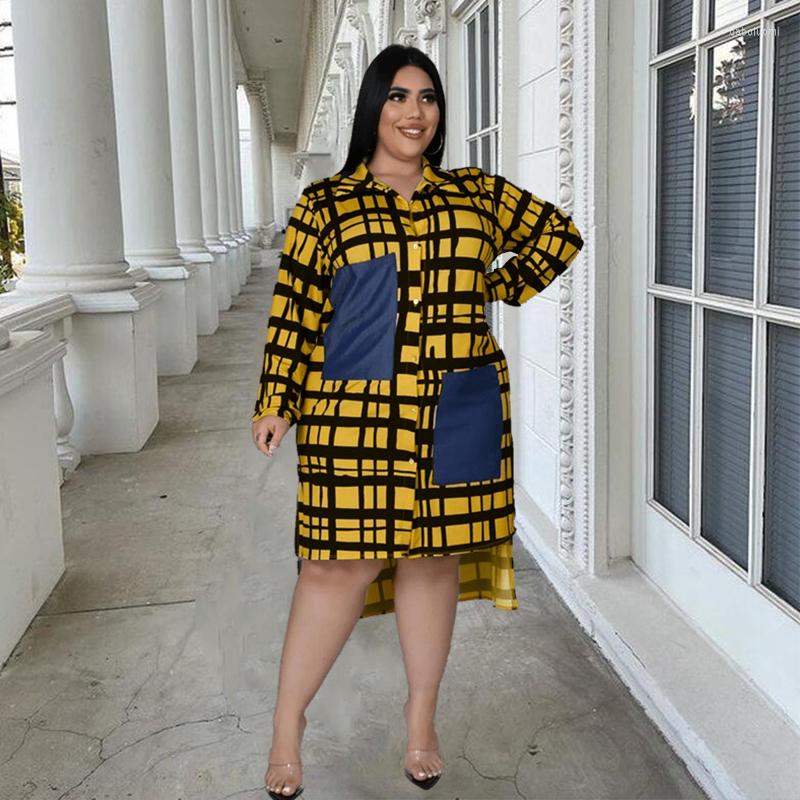 Plus Size Dresses Women Ladies Long Sleeve Shirt Dress Plaid Patchwork Loose Large Sexy Short Wholesale Drop, Khaki
Plus Size Dresses Women Ladies Long Sleeve Shirt Dress Plaid Patchwork Loose Large Sexy Short Wholesale Drop, Khaki