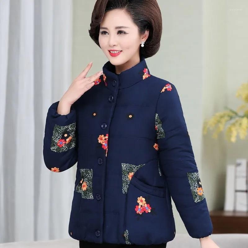 Women's Trench Coats Middle-aged Mother Padded Coat Womens Winter Plus Velvet Thick Warm Cotton Overcoat Printing Large Size Casual Jacket, Red
Women's Trench Coats Middle-aged Mother Padded Coat Womens Winter Plus Velvet Thick Warm Cotton Overcoat Printing Large Size Casual Jacket, Red