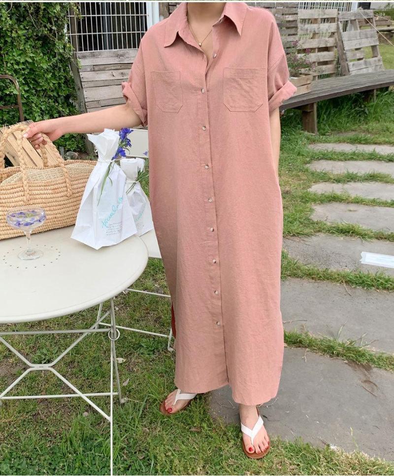 Casual Dresses 2296 Korean Summer Short-sleeved Long Dress Loose And Lazy Style Vest Camisole Femal Slim Mid-length Puff Sleeve, Color as picture
Casual Dresses 2296 Korean Summer Short-sleeved Long Dress Loose And Lazy Style Vest Camisole Femal Slim Mid-length Puff Sleeve, Color as picture