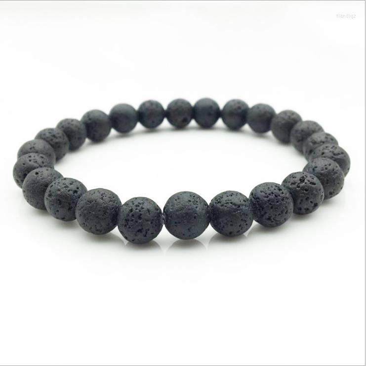 Charm Bracelets Glamour Natural Black Lava Rock Beads Fashion Bracelet Women Men's Strand Healing Balance Chakra Yoga Accessories
Charm Bracelets Glamour Natural Black Lava Rock Beads Fashion Bracelet Women Men's Strand Healing Balance Chakra Yoga Accessories