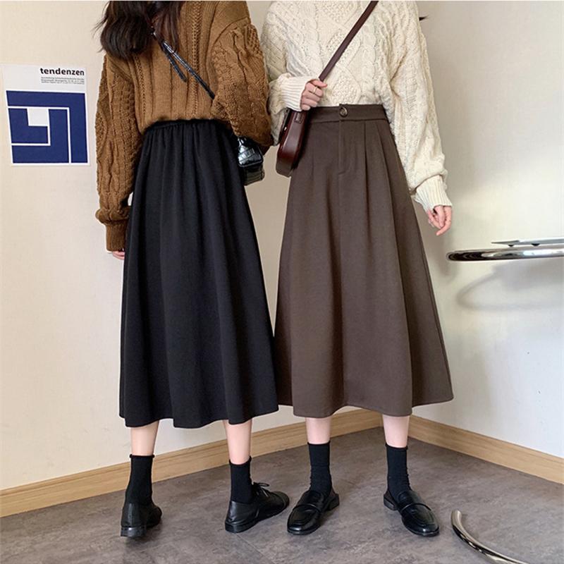 Skirts High Waist A-line Umbrella Skirt Young Women Autumn Winter Mid-length Wool Midi Plus Size SXHBSQ682, Black
Skirts High Waist A-line Umbrella Skirt Young Women Autumn Winter Mid-length Wool Midi Plus Size SXHBSQ682, Black