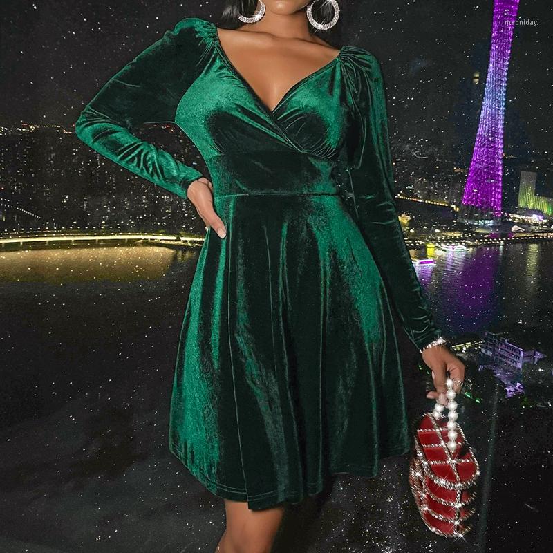 Casual Dresses Hirigin Women Velvet Dress V Neck Long Sleeve Solid Color A-line Clothes V-neck, Blue
Casual Dresses Hirigin Women Velvet Dress V Neck Long Sleeve Solid Color A-line Clothes V-neck, Blue