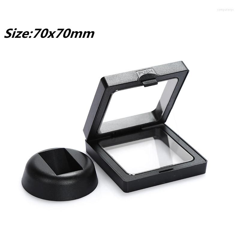 Jewelry Pouches 70 70MM PET Membrane Ring Pendant Display Stand Holder Bague Packaging Box Protect Jewelery Floating Presentation Case
Jewelry Pouches 70 70MM PET Membrane Ring Pendant Display Stand Holder Bague Packaging Box Protect Jewelery Floating Presentation Case