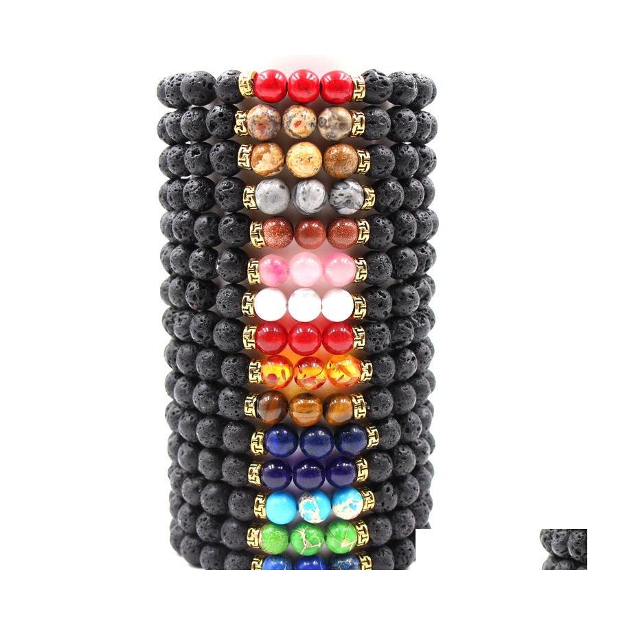Beaded Strands Chakra Natural Stone Beaded Bracelet Lava Round Beads Bracelets Healing Energy Yoga For Men Women Jewelry Whole Drop Dhnl3
Beaded Strands Chakra Natural Stone Beaded Bracelet Lava Round Beads Bracelets Healing Energy Yoga For Men Women Jewelry Whole Drop Dhnl3
