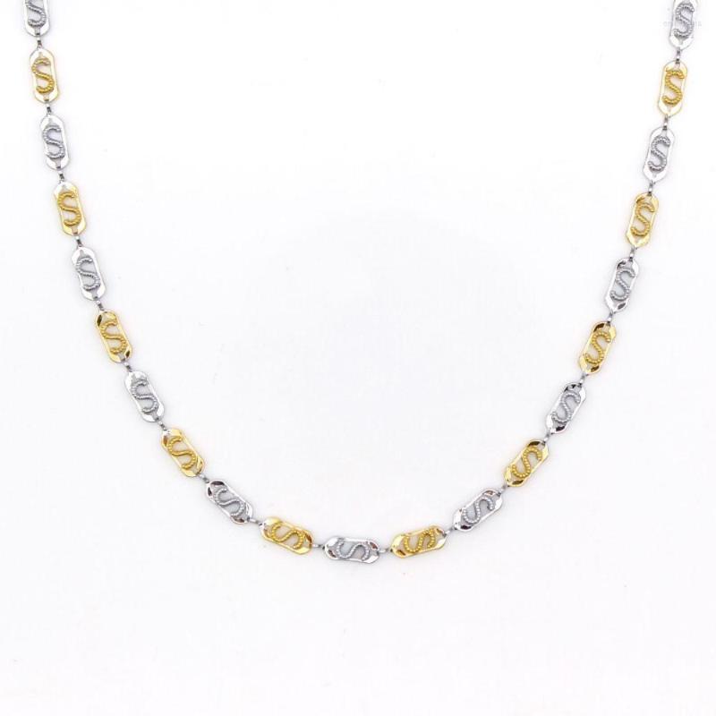 Chains FS Fashion And Simple Gold Two-Tone Delicate Trend Plated Copper Chain Necklace Collar Hombre Collares
Chains FS Fashion And Simple Gold Two-Tone Delicate Trend Plated Copper Chain Necklace Collar Hombre Collares