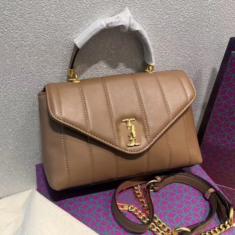 Designer hand bag Women's bag Leather chain bag TB Kira messenger bag Fashion portable shoulder messenger bag, Burgundy 24cm
Designer hand bag Women's bag Leather chain bag TB Kira messenger bag Fashion portable shoulder messenger bag, Burgundy 24cm