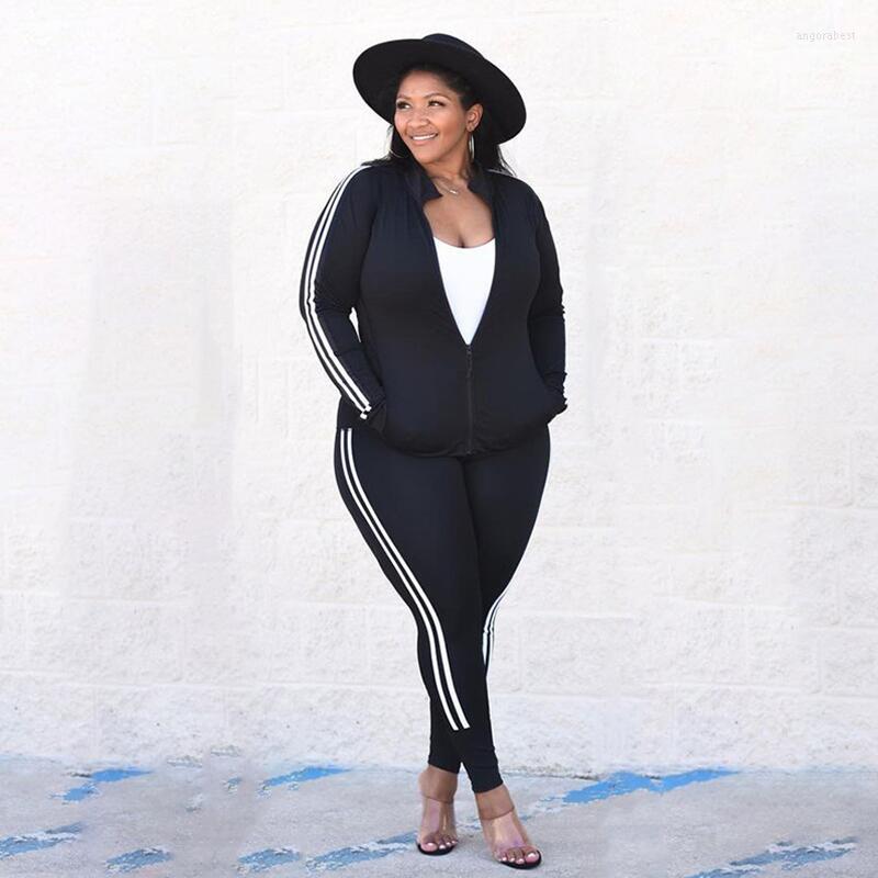 Tracksuits Womens Tracksuit Plus Size Clothing Sport Outfit Set Fall Long Sleeve Jacket Top Two Piece Pants Wholesale Drop, Black
Tracksuits Womens Tracksuit Plus Size Clothing Sport Outfit Set Fall Long Sleeve Jacket Top Two Piece Pants Wholesale Drop, Black